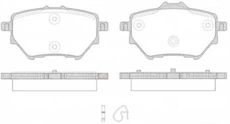Колодки гальмівні дискові ЗАДН CITROEN C4 GRAND PICASSO 1.6 2.0 2013-,PEUGEOT 308 II 1.2-2.0 2013- -ua REMSA 1562.00