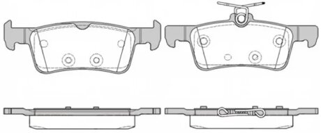Колодки гальмівні дискові ЗАДН PEUGEOT 308 II 1.2-2.0 2013- -ua REMSA 1563.10