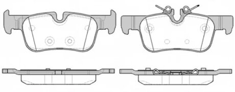 Колодки гальмівні дискові ЗАДН BMW ELECTRIC 2013- -ua REMSA 1573.00