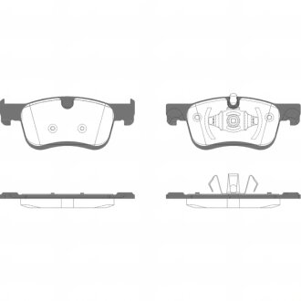 Колодки гальмівні дискові (комплект 4 шт) REMSA 1580.10