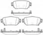 Колодки гальмівні дискові ЗАДН NISSAN QASHQAI 2013 -, X-TRAIL 2013 - -ua REMSA 1582.02 (фото 1)