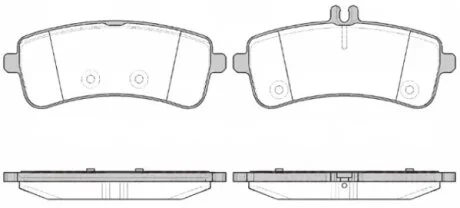 Колодки гальмівні дискові ЗАДН MB S-CLASS (W222) 2013- -ua REMSA 1594.00