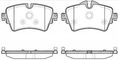 Колодки гальмівні дискові ПЕРЕДН BMW 2 ACTIVE TOURER 218D 218I 2014- -ua REMSA 1599.08