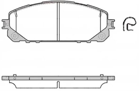 Колодки тормозные дисковые передние JEEP CHEROKEE 2.0CRD 3.2 2014- REMSA 1613.00