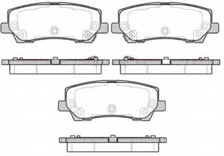Колодки тормозные дисковые REMSA 1621.15