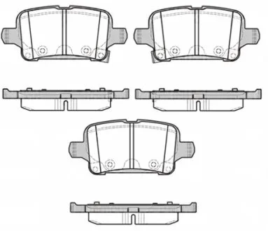 Колодки гальмівні дискові ЗАДН OPEL ASTRA K 06/15- -ua REMSA 1628.02
