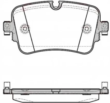 Колодки гальмівні дискові ЗАДН AUDI Q7 (4M) 01/15- 129X65,3X16,8 -ua REMSA 1668.08
