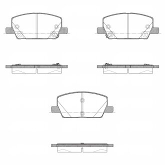 Колодки гальмівні дискові REMSA 1670.02