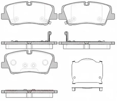 Колодки тормозные дисковые задние HYUNDAI H350 04/15- REMSA 1687.00