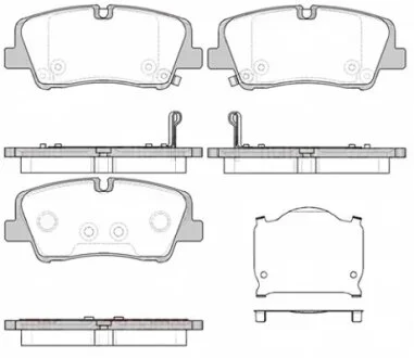 Колодки гальмівні дискові ЗАДН HYUNDAI H350 04/15- -ua REMSA 1687.00