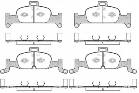 Колодки гальмівні дискові REMSA 1691.00