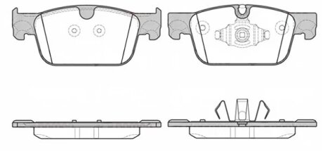 Колодки тормозные дисковые REMSA 1692.10