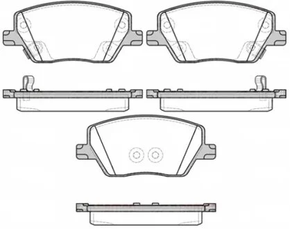 Колодки гальмівні дискові ПЕРЕДН FIAT EGEA 2015-,TIPO (356) 10/15- -ua REMSA 1695.02