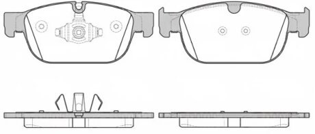 Колодки гальмівні дискові ПЕРЕДН VOLVO XC 90 II 09/14- -ua REMSA 1696.00