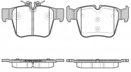 Колодки тормозные дисковые задние MB C-CLASS (W205)(S205) 12/13- REMSA 1697.00