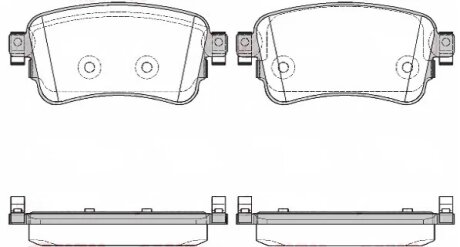 Колодки тормозные дисковые REMSA 1720.00