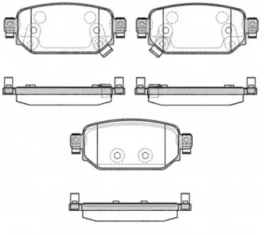 Колодки гальмівні дискові ЗАДН MAZDA 3 02/17- -ua REMSA 1731.02