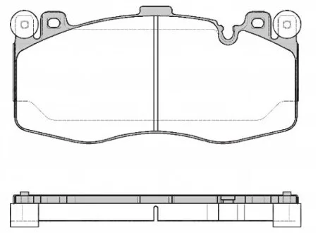 Колодки гальмівні дискові ПЕРЕДН BMW X5 F15 05/13-,X6 F16, F86 08/14- -ua REMSA 1742.10