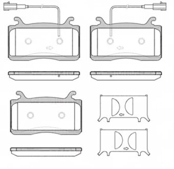 Колодки тормозные дисковые (комплект 4 шт.)) REMSA 1759.22