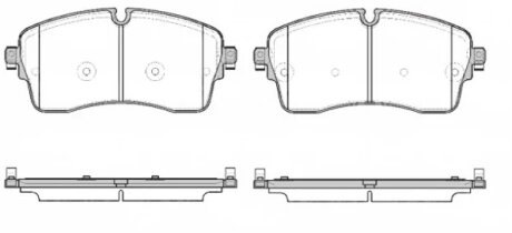 Колодки гальмівні дискові (комплект 4 шт) КОЛОДКИ ГАЛЬМІВНІ ДИСКОВІ -ua REMSA 1815.00