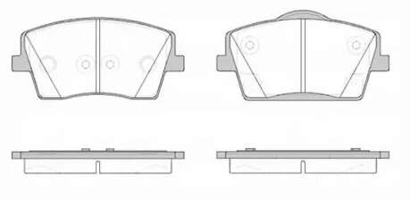 Колодки гальмівні дискові ПЕРЕДН VOLVO XC40 2.0 2018- -ua REMSA 1823.00