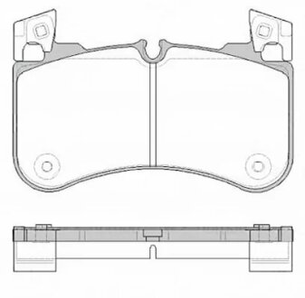 Колодки гальмівні дискові (комплект 4 шт) REMSA 1831.00