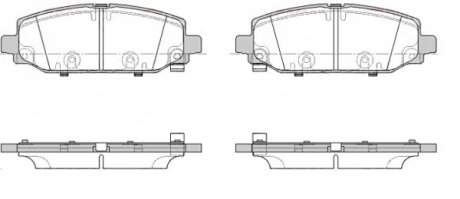 Колодки гальмівні дискові (комплект 4 шт) REMSA 1844.02