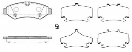Колодки тормозные дисковые (комплект 4 шт.)) REMSA 1867.00