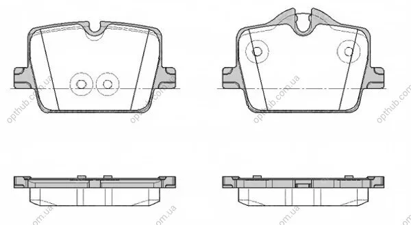 Колодки гальмівні дискові (комплект 4 шт) ЗАДН BMW (BRILLIANCE) 3 SERIES (G28, G20) 06/19-,BMW 3 (G20, -ua REMSA 1874.00 (фото 1)