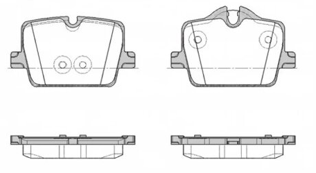 Колодки гальмівні дискові (комплект 4 шт) ЗАДН BMW (BRILLIANCE) 3 SERIES (G28, G20) 06/19-,BMW 3 (G20, -ua REMSA 1874.00