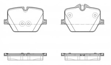 Колодки гальмівні дискові (комплект 4 шт) REMSA 1875.00