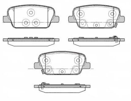 Колодки гальмівні дискові (комплект 4 шт) КОЛОДКИ ГАЛЬМІВНІ ДИСКОВІ REMSA 1878.02