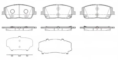 Колодки гальмівні дискові (комплект 4 шт) КОЛОДКИ ГАЛЬМІВНІ ДИСКОВІ -ua REMSA 1880.02