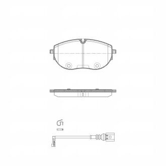 Колодки тормозные дисковые (комплект 4 шт.)) REMSA 1919.01