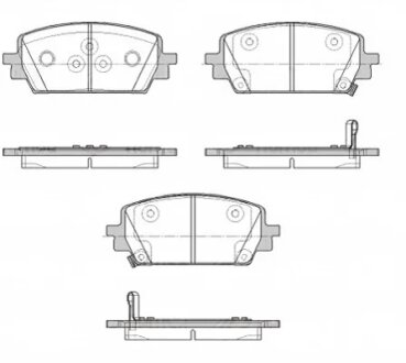 Колодки гальмівні дискові (комплект 4 шт) REMSA 1943.02