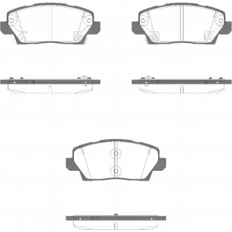 Колодки гальмівні дискові (комплект 4 шт) REMSA 1995.02