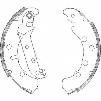 Колодка гальм. барабан. FORD, MAZDA задн. (вир-во Remsa) REMSA 4137.00
