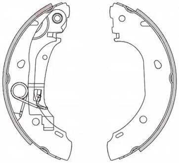 Колодка гальм. барабан. CITROEN JUMPER 2.0-2.8 02-, FIAT DUCATO, PEUGEOT BOXER задн. REMSA 4163.00