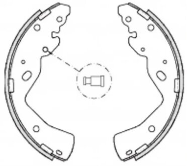 Колодки тормозные барабанные (комплект 4 шт.)) REMSA 4232.00