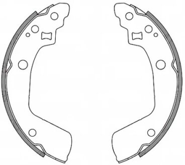 Колодки гальмівні барабанні ЗАДН SUZUKI SWIFT III (MZ, EZ) 05- -ua REMSA 4241.00