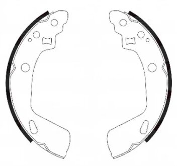 Колодки гальмівні барабанні REMSA 4247.00