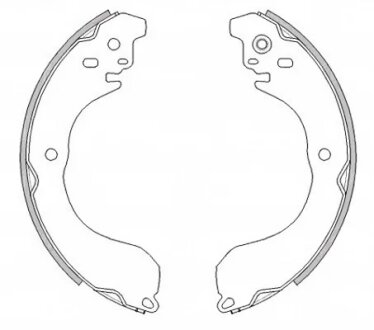 Колодки тормозные барабанные REMSA 4265.01