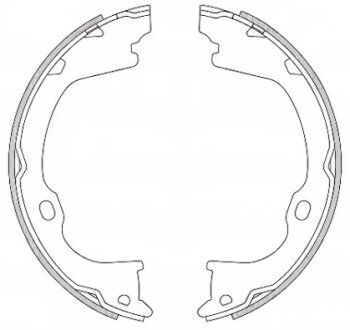 Колодки гальмівні барабанні REMSA 4282.00