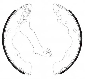 Колодки гальмівні барабанні ЗАДН KIA SOUL 1.6 2009- -ua REMSA 4287.00