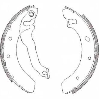 Колодки тормозные барабанные REMSA 4395.00