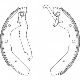 Колодки гальмівні барабанні REMSA 4403.00