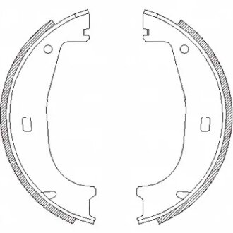 Колодки гальмівні барабанні ЗАДН BMW 316I, 318I, 320I, 320D, 323I, 325, 325I, 328I, Z1 -ua REMSA 4406.00
