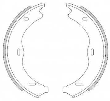 Колодки гальмівні барабанні (комплект 4 шт) REMSA 4469.00