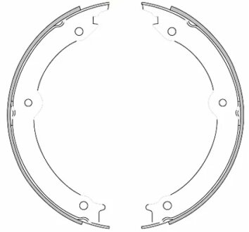 Колодки гальмівні барабанні REMSA 4620.00