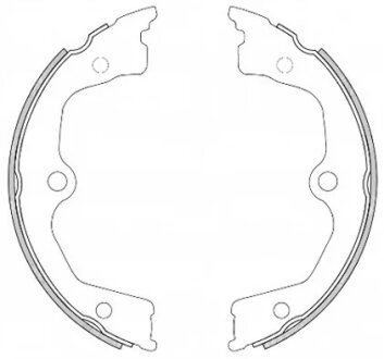 Колодки гальмівні барабанні ЗАДН HONDA ACCORD VIII ESTATE 07/08 -,HONDA LEGEND 05/06 - -ua REMSA 4626.00